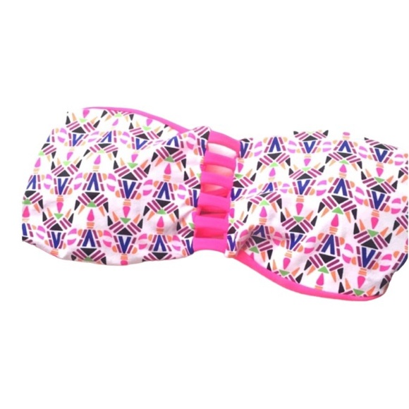 KHONGBOON Two Piece Swimsuit Nylon Spandex Bikini Top & Bottom Pink Extra Small - Picture 4 of 5